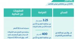 إدانة (3) من منسوبي شركة "الخضري" بمخالفة "السوق المالية" - بوابة فكرة وي