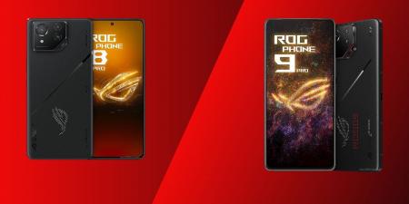 مقارنة بين هاتفي أسوس ROG Phone 9 Pro و ROG Phone 8 Pro - بوابة فكرة وي