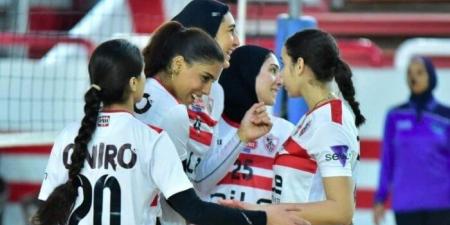 سيدات الزمالك يهزمن سبورتنج في دوري الكرة الطائرة - بوابة فكرة وي