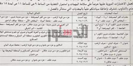 لمدة 6 أيام لعمل اختبارات.. ننشر مواعيد انقطاع الكهرباء عن مناطق - بوابة فكرة وي