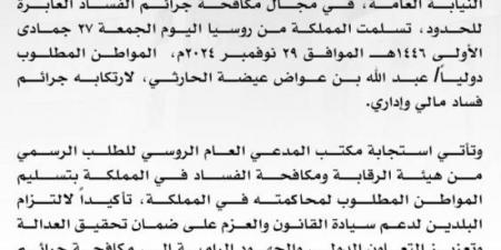 "نزاهة" تتسلّم مواطنًا مطلوبًا دوليًا في قضايا فساد مالي وإداري من روسيا الاتحادية - بوابة فكرة وي