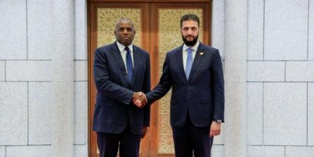 حكومة بريطانيا أعلنت إعادة العلاقات الدبلوماسية مع سوريا بعد لقاء لامي مع الشرع في دمشق - بوابة فكرة وي