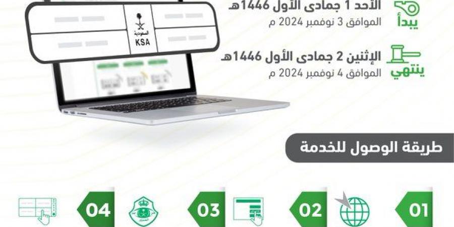 المرور: طرح مزاد اللوحات الإلكتروني عبر منصة أبشر - بوابة فكرة وي