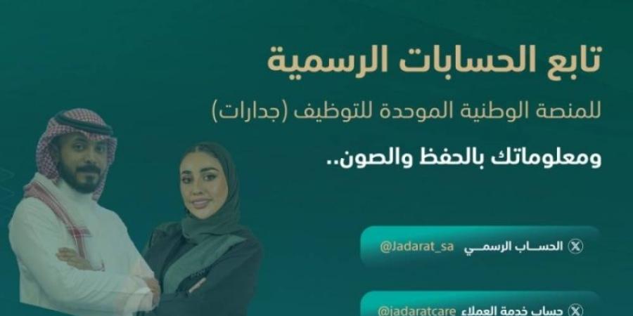 "هدف" لمستفيدي "جدارات": لا تشاركوا بياناتكم الشخصية مع الحسابات المجهولة - بوابة فكرة وي