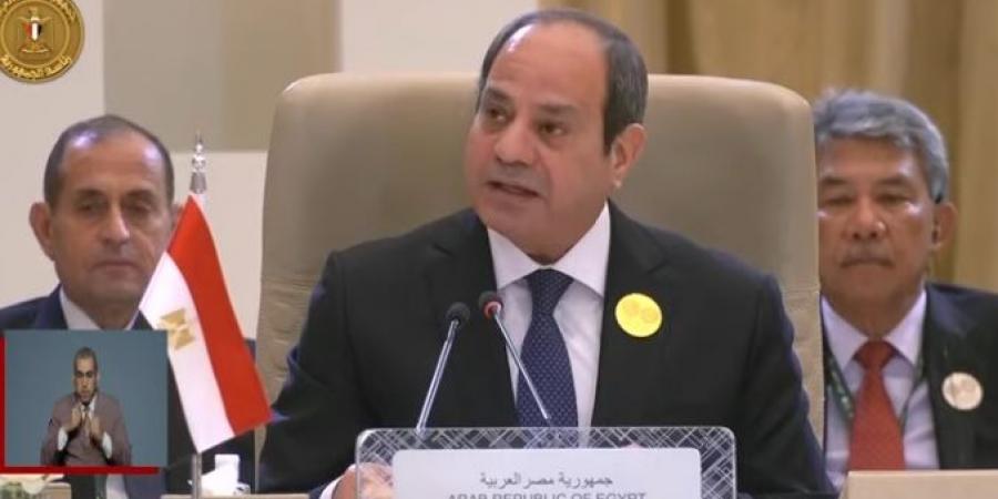 الرئيس السيسي: مصر تدين بشكل قاطع حملة القتل الممنهج التي تمارس بحق المدنيين بـ غزة - بوابة فكرة وي