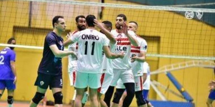 الزمالك يهزم المقاولون فى رابع جولات دورى رجال الطائرة - بوابة فكرة وي