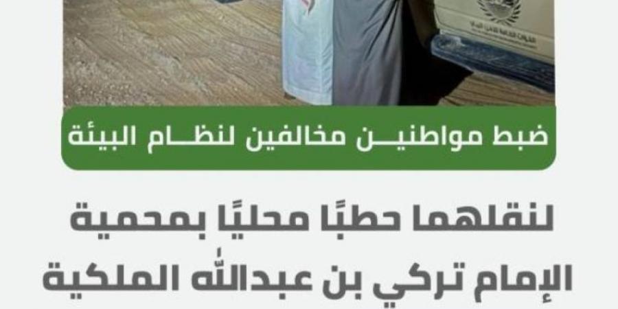 "الأمن البيئي" يضبط مواطنين لنقلهما حطبًا محليًا - بوابة فكرة وي