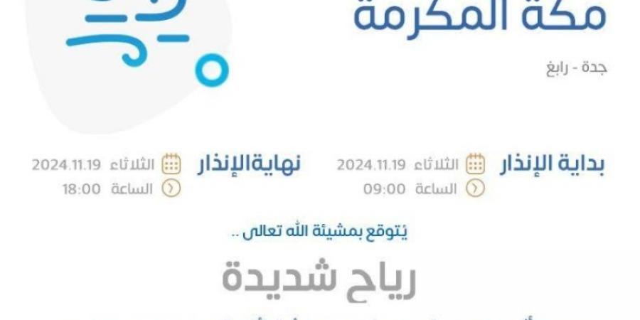 "الأرصاد": رياح شديدة على محافظتي جدة ورابغ - بوابة فكرة وي