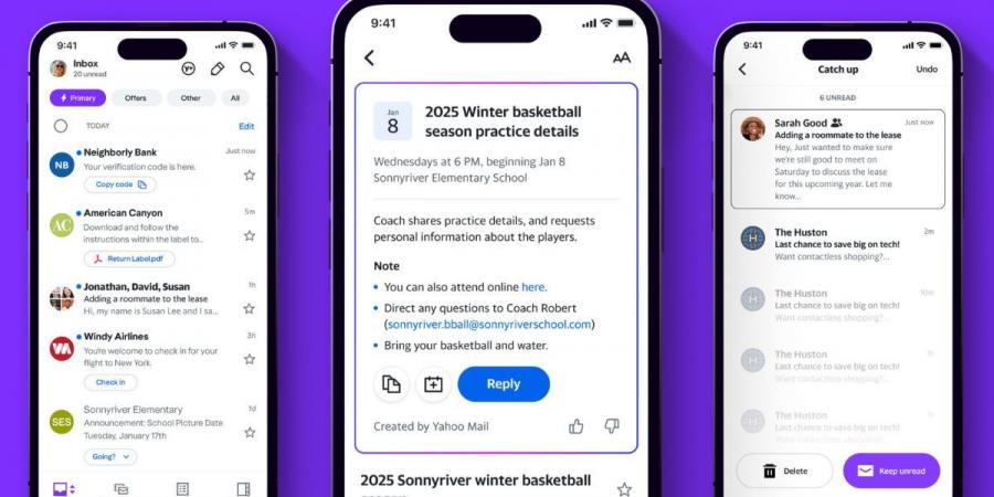 ياهو تطلق تطبيقًا جديدًا للبريد الإلكتروني مدعومًا بالذكاء الاصطناعي - بوابة فكرة وي