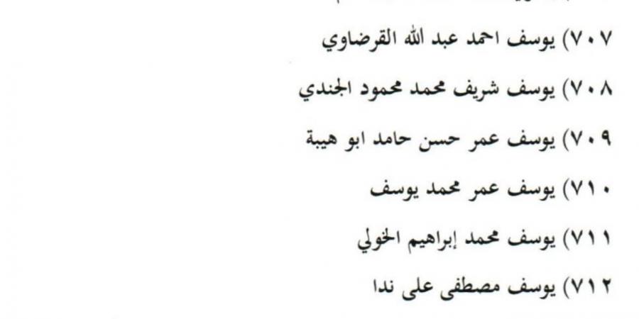 716.. تحيا مصر ينشر الأسماء المرفوعة من قوائم الإرهاب - بوابة فكرة وي