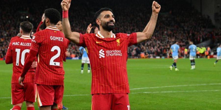 محمد صلاح يثير الجدل بشأن استمراره مع ليفربول بعد الانتصار على مانشستر سيتي في الدوري الإنجليزي الممتاز - بوابة فكرة وي