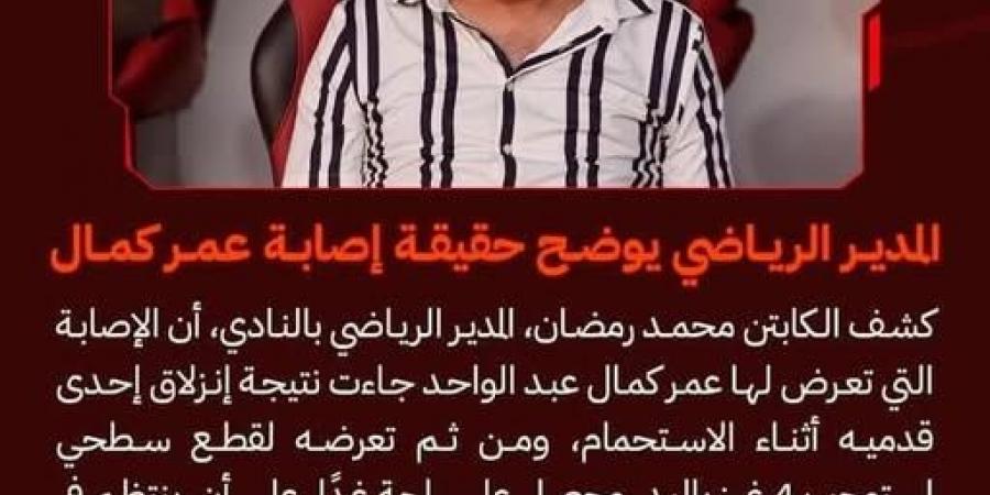 الأهلي يوضح أسباب وتفاصيل إصابة عمر كمال ويكشف عن حالة محمد الشناوي - بوابة فكرة وي